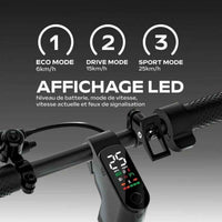 Monopattino Elettrico EZWAY Nero 450 W 25 km/h