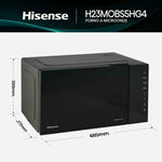Microonde con Grill Hisense H23MOBS5HG4 Nero 800 W 23 L