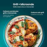 Microonde con Grill Hisense H23MOBS5HG4 Nero 800 W 23 L