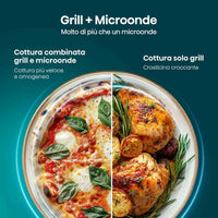 Microonde con Grill Hisense H23MOBS5HG4 Nero 800 W 23 L