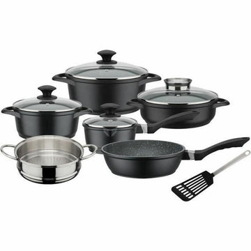 Batteria da Cucina GSW Nero noir 10 Pezzi