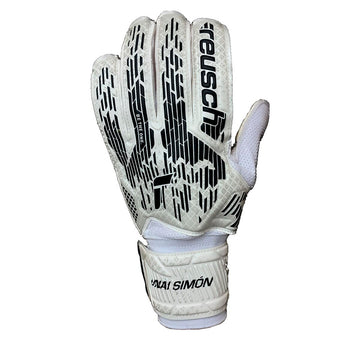 Goalkeeper Gloves Reusch ATTRAK SOLID JUNIOR 5462017 White