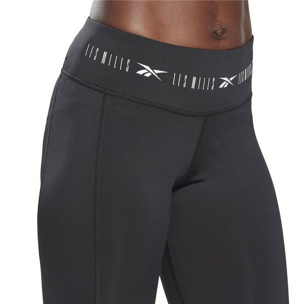 Leggings Sportivo da Donna Reebok  Les Mills Ciclismo Nero - Augustea Shop