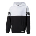 Felpa con Cappuccio Bambino Puma Colorblock Bianco