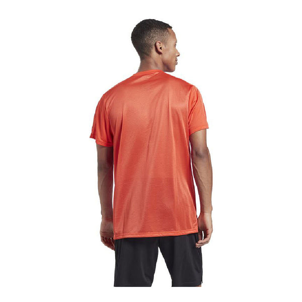 Maglia a Maniche Corte Uomo Reebok Workout Ready Tech Arancio - Augustea Shop