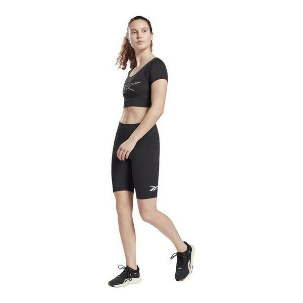 Maglia a Maniche Corte Donna Reebok Training MYT Nero - Augustea Shop