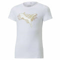 Maglia a Maniche Corte per Bambini Puma Alpha Bianco