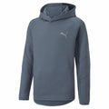 Felpa con Cappuccio Unisex Puma Evostripe Youth Azzurro