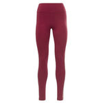 Leggings Sportivo da Donna Reebok  Pping Cotton W Rosso Scuro - Augustea Shop