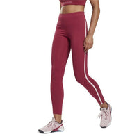 Leggings Sportivo da Donna Reebok  Pping Cotton W Rosso Scuro - Augustea Shop