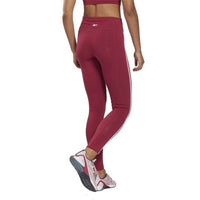 Leggings Sportivo da Donna Reebok  Pping Cotton W Rosso Scuro - Augustea Shop