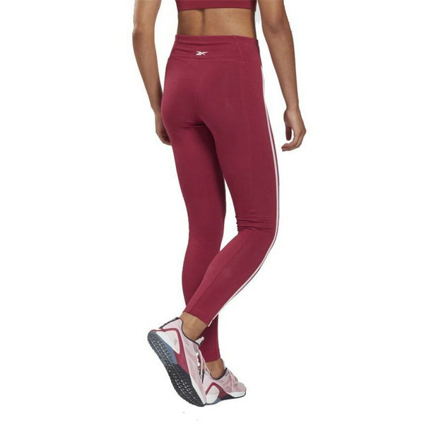 Leggings Sportivo da Donna Reebok  Pping Cotton W Rosso Scuro - Augustea Shop