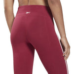 Leggings Sportivo da Donna Reebok  Pping Cotton W Rosso Scuro - Augustea Shop