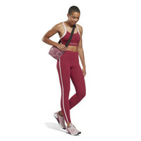 Leggings Sportivo da Donna Reebok  Pping Cotton W Rosso Scuro - Augustea Shop