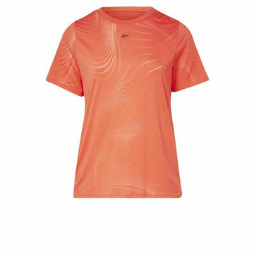 Maglia a Maniche Corte Donna Reebok Burnout Arancio