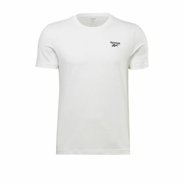 Maglia a Maniche Corte Uomo Reebok Identity Left Chest Logo Bianco