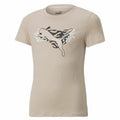 Child's Short Sleeve T-Shirt Puma Beige