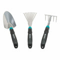 Kit di attrezzi per il giardinaggio Gardena Blu/Nero Acciaio (3 Unità)