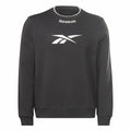 Felpa senza Cappuccio Uomo Reebok RI Arch Logo Vector Bianco Nero