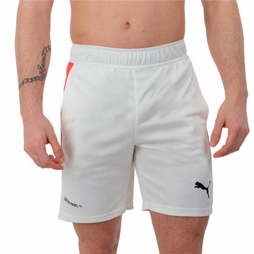 Pantaloni Corti Sportivi da Uomo Puma Individual Bianco