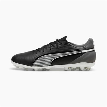 Scarpe da Calcio per Adulti Puma King Match Mg Nero