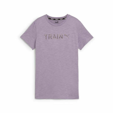 Maglia a Maniche Corte Donna Puma Graphic Train Lavanda