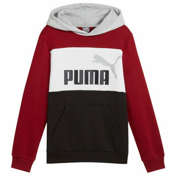 Felpa con Cappuccio Bambino Puma Essentials Block