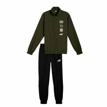 Tuta per Adulti Puma Woven Graphic Suit Cl Verde Uomo
