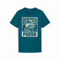 Child's Short Sleeve T-Shirt Puma Ess+ Mid 90S Graphic Blue