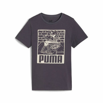 Maglia a Maniche Corte per Bambini Puma Viola