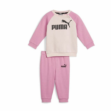 Tuta da Bambini Puma Minicats Ess Raglan Jogger Fl Rosa