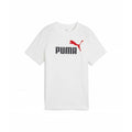 Maglia a Maniche Corte per Bambini Puma ESS 2 COLOR No.1 Logo Tee B Bianco