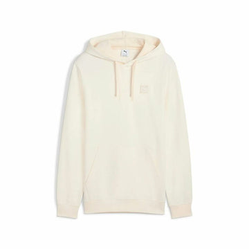 Felpa senza Cappuccio Uomo Puma Puma Essentials Elevated Bianco