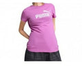 Maglia a Maniche Corte Donna Puma ESS No. 1 Logo Tee Rosa