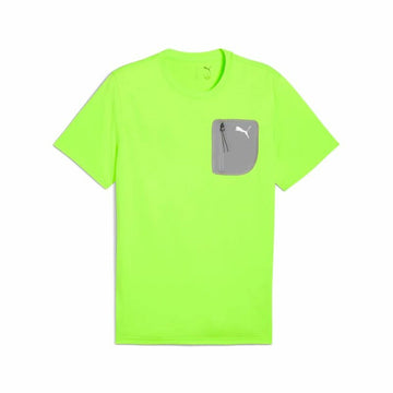 Maglia a Maniche Corte Uomo Puma M Flex Pocket Tee Verde Verde limone