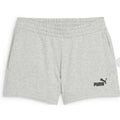Pantaloncino Sportivo Puma ESS Small No. 1 Logo 4'' Shorts TR Grigio