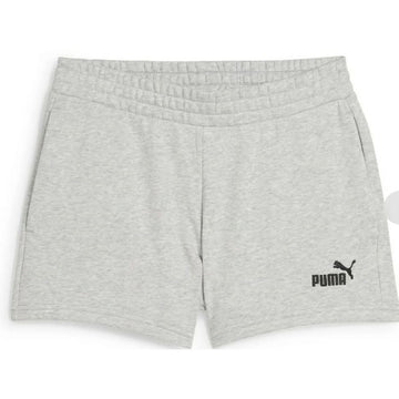 Pantaloncino Sportivo Puma ESS Small No. 1 Logo 4'' Shorts TR Grigio