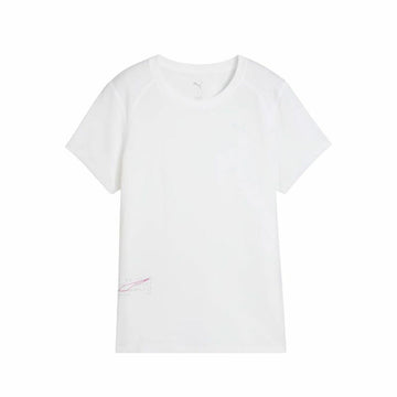 Women’s Short Sleeve T-Shirt Puma Run Graphic Mesh White