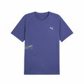 Maglia a Maniche Corte Uomo Puma Run Graphic Azzurro