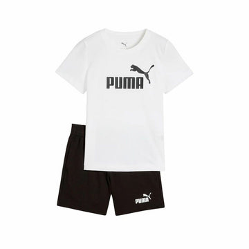 Children’s Tracksuit Puma Essentials No.1 Logo An White