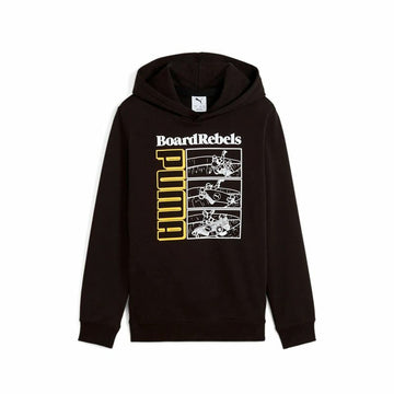 Hooded Sweatshirt for Girls Puma Mid90S Tr B Black