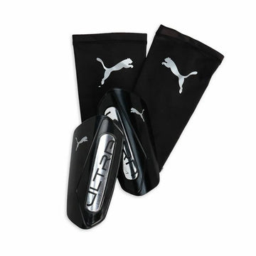 Football Shinguards Puma Ultra Light Sleeve Black