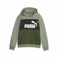 Felpa per Bambini Puma Ess Block Fl Verde