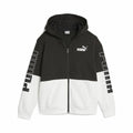 Felpa con Cappuccio e Cerniera Unisex Puma Nero