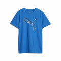 Maglia a Maniche Corte per Bambini Puma Active Sports Graphic Azzurro