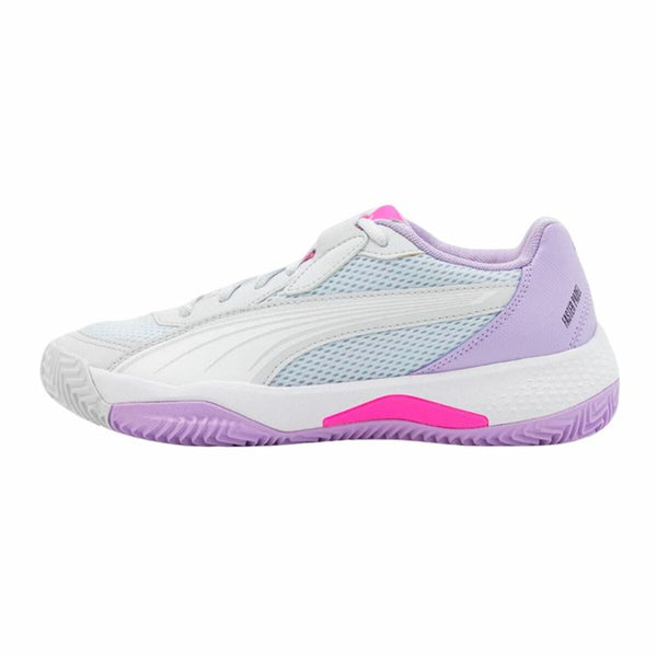 Scarpe da Padel per Adulti Puma NOVA Court Bianco Lilla - Augustea Shop