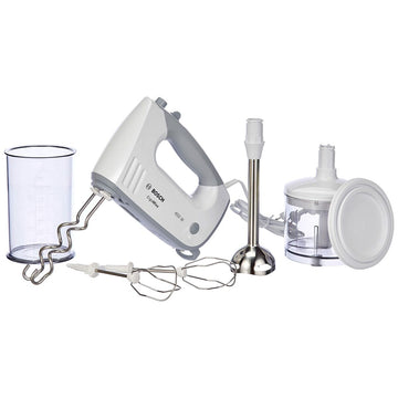 Frullatore a Immersione Multifunzione con Accessori BOSCH MFQ36480 Bianco Grigio 450 W