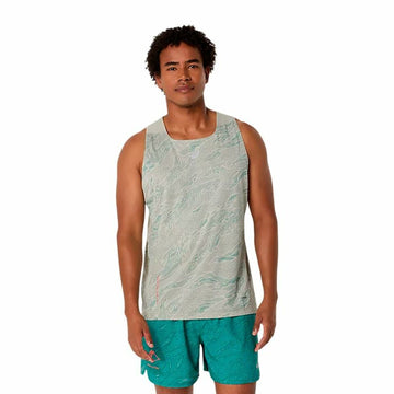 Canotta Uomo Asics Fujitrail Singlet Grigio Grigio chiaro