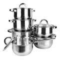 Batteria da Cucina Feel Maestro MR-2120 Argentato Acciaio 12 Pezzi