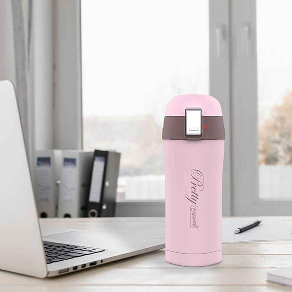 Thermos Feel Maestro MR-1643-30C Rosa Acciaio inossidabile Caucciù Plastica 300 ml